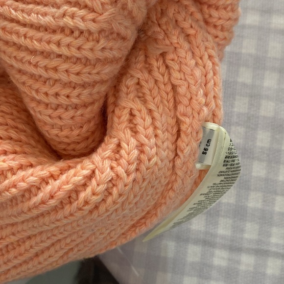 Acne Studios Smiley Knitted Wool Knitted Hat Pink - Picture 4 of 4